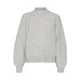 VERO MODA Pulover VMLEAF  svetlo siva
