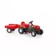 Dolu traktor na pedale sa prikolicom crveni ( 081469 )