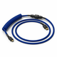 Glorious Coiled Cable Cobalt, USB-C auf USB-A Spiralkabel - 1,37m, blau GLO-CBL-COIL-COBALT