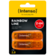 INTENSO USB Flash drive Hi-Speed USB 2.0 USB2.0-64GB/Rainbow, 64GB, Rainbow Line, 2 komada