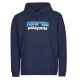 Patagonia Puloverji MS P-6 LOGO UPRISAL HOODY Modra