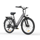 Hillmiles električno treking kolo MileCity (250W, 26, 36V, 13Ah, 468Wh, s senzorjem navora), sivo