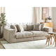 Kavč Berwyn 2508 (Taupe) Svetlo rjava, 240x120x86cm, Blago, NogeNoge: Plastika