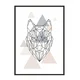 shumee PLAKAT V OKVIRJU 43x33 cm Volk P1185