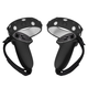 Silikonska maska s prilagodljivom trakom za Oculus Quest 2 kontroler - crna