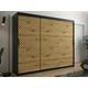 Garderoba Hartford 316 Crna, Craft hrast, 200x250x62cm, Porte guardarobaVrata garderobe: Klizna vrata