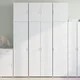 Visoka komoda bijela 80 x 42,5 x 249 cm od konstruiranog drva