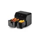 Ufesa AirFryer Storm, Bezuljna, Dupla posuda, 9L(5.5L+3.5L), 8 programa, Crna