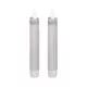 Eglo 422223 - SET 2x LED sveća ANTANABE LED/1xAAA 15 cm siva
