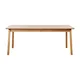 Raztegljiva jedilna miza z mizno ploščo v hrastovem dekorju 95x190 cm Bari – Unique Furniture