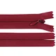 Skrita spiralna zadrga št. 3 dolžine 18 cm - bordo