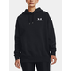 Under Armour Pulover Essential Flc OS Hoodie-BLK XS