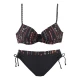 BUFFALO Bikini zgornji del, črna