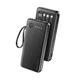 Ven Dens Power Bank 10000mAh sa kablom/ crna