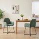 vidaXL Jedilni stoli 2 pcs Žamet Morsko zelena 55 x 50 x 84 cm