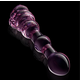 Dream Toys Glaze Glass Rosebud Beaded Dildo Pink