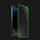 Zaščitno kaljeno steklo z okvirjem, ki se sveti v temi za Samsung Galaxy A50 A505F - Zelena