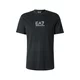 EA7 Emporio Armani Majica črna/bela