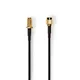 Nedis Antenski kabel | RP SMA Moški | RP SMA Ženski | Pozlačeno | 50 ohmov | Zaščita z enojno lupino | 3,00 m | Okrogla | PVC | Črna | Oznaka