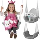 Ricokids Ricokids Elephant gugalnica z vedro 3v1, siva in bela