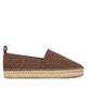 Espadrile Calvin Klein Oblique Espadrille Aop HW0HW02933 Rjava