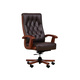 CONSUL brown leather armchair