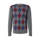 LEVIS ® Pulover modra / temno siva / rdeča