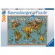 Ravensburger - Puzzle Karta svijeta leptira - 500 dijelova