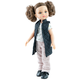 Lutka Paola Reina Amigas - Carol, u crnoj majici bez rukava i puf hlačama, 32 cm
