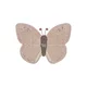 Svetlo rožnata/bež pralna ročno tkana bombažna otroška preproga 90x120 cm Baby Butterfly – Lorena Canals