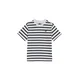 WE Fashion Majica temno modra/bela