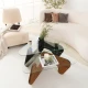 HANAH HOME Freya Black Chesnut Sto za gnežđenje 2 komada