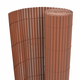 vidaXL Dvostranska vrtna ograja PVC 90×300 cm rjava