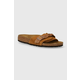 Natikači iz semiša Birkenstock Pula Braided ženski, rjava barva, 1026742