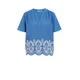 WE Fashion Bluza modra/bela