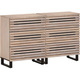 VIDAXL Komoda 2 kosa 60x34x75 cm trden mangov les