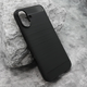 Maska silikon BRUSHED za iPhone 16 Plus/ crna