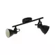 Eglo Seras 2 spot/2, led, gu10, 2x3,3w, 2x240lm, crna/čelik