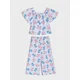 Sinsay - Komplet od viskoze: bluza i pantalone Stitch - svetlo plava