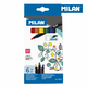 Set Flomastera Milan O 4 mm Plava Pisana