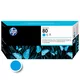 HP No 80 Cyan Printhead, WW Long life, smart printhead for use in DesignJet 1050C or 1055CM printer. Contains a printhead and a printhead cleaner (C4821A)