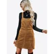 Cupshe Obleka Corduroy rjava