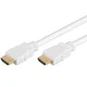 PremiumCord HDMI High Speed + Ethernet kabel, bel, pozlačeni konektorji, 10 m