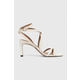 Kožne sandale BOSS Janet boja: bijela, 50512942