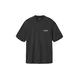 AllSaints Majica antracit/bela