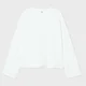 Cropp - Bluza z raglanskimi rokavi - bela