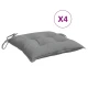 Vidaxl Blazine za stole 4 kosi sive 50x50x7 cm oxford tkanina