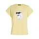 Karl Lagerfeld Majica Ikon Choupette rumena/črna/bela
