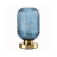 ONLI - Stona lampa DOROTY 1xE27/22W/230V plava/zlatna