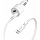 OtterBox Car Charger(12W) + Lightning/USB-A Cable, White (78-52698)